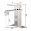 Robinet pour salle de bain, monotrou, robinet en acier inoxydable, nickel brossé et corrosion-125565821