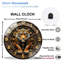 Horloge murale Steampunk Tiger