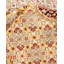 Classic One-of-a-Kind Hand-Knotted New Age 6'3" x 9'5" Wool Area Rug in Brown/White/Yellow