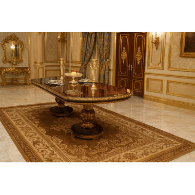 Beech Oval Solid Wood Dining Table