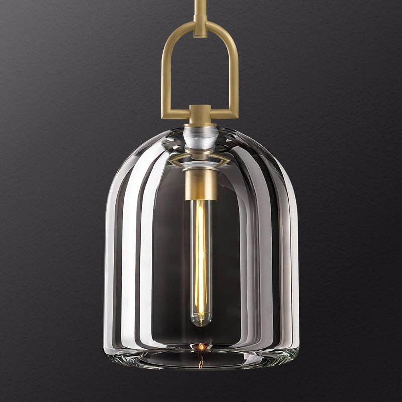 Luminaire suspendu en cristal Crystal, Bronze