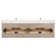 Cristo 72'' Wall Mounted Double Bathroom Vanity with Quartz Top