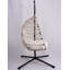 Fauteuil suspendu d'extérieur avec support, chaise pivotante en osier-90801658-90801656