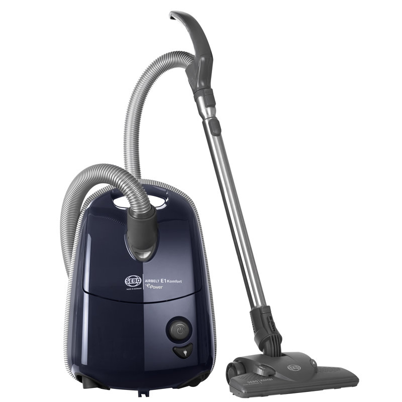 Sebo E1 ePower Cylinder Vacuum Cleaner, Navy Blue