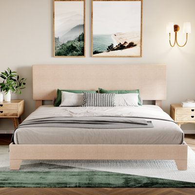 Lit plateforme simple tapissier Avel