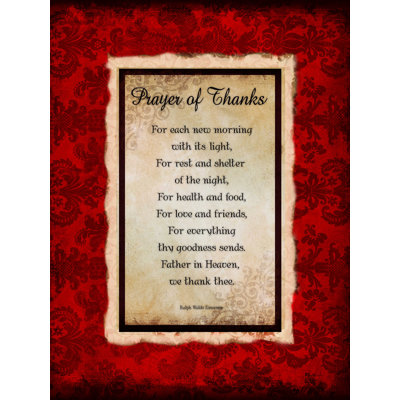" Prayer Of Thanks "