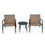 Ensemble de conversation moderne pour l'extérieur, 2 chaises et table d'appoint