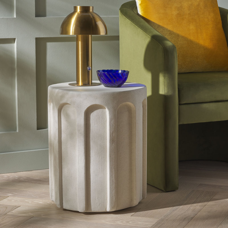 Table d'appoint Nikolaus, Blanc
