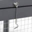 Cage à lapin pliante avec portes verrouillables et piquets de sol