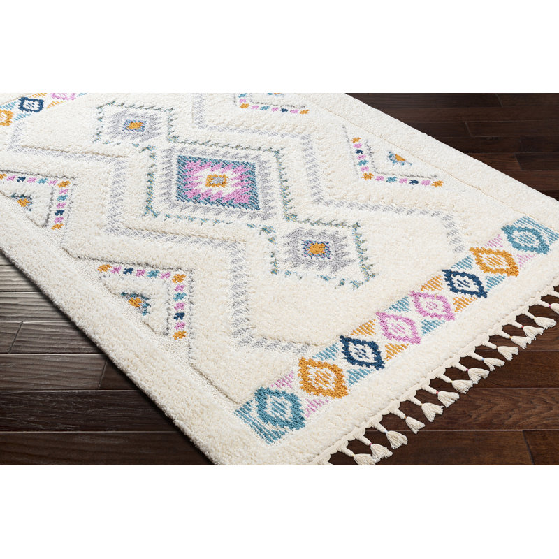 Pepperidge Solid Colour Shag Area Rug, Runner 78 x 220cm