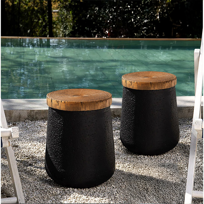Table d'appoint Kanastr, Noir, 2