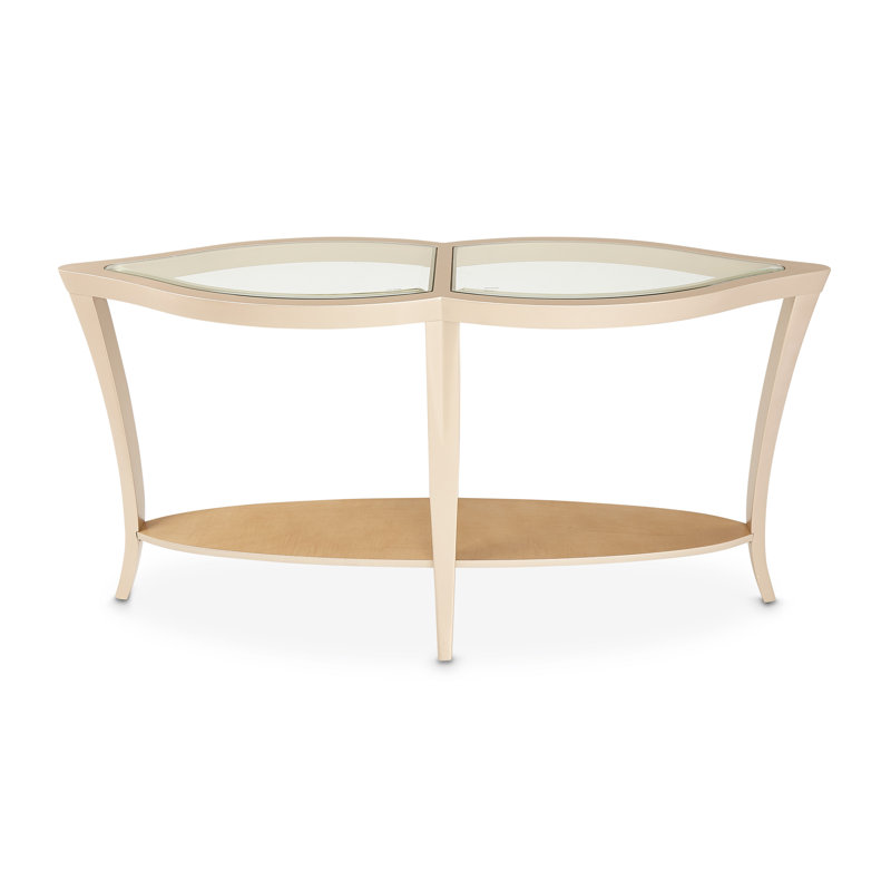 Malibu Crest 61'' W Glass Console Table