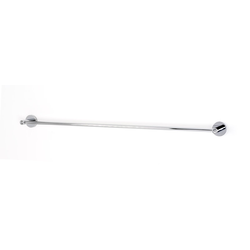 Swarovski Crystal 31.88'' 1 Towel Bar, Satin Nickel, 2" H x 31.88" L x 2.38" D