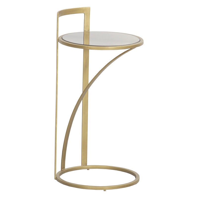 Sundries Glass Frame End Table