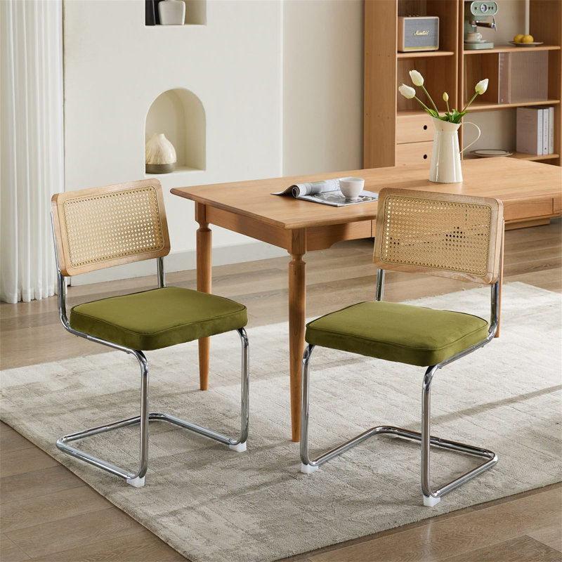 Ensemble de 2 chaises de salle à manger de style Mid-Century moderne (sans table de salle à manger)