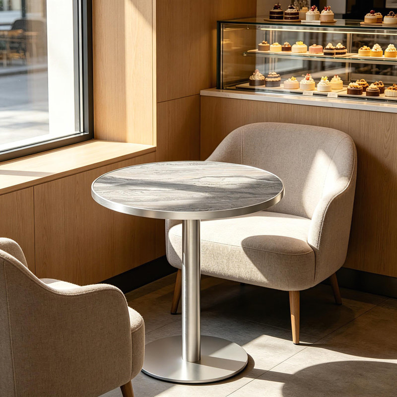 Table basse Aaban 31,5 po, Sliver / Sliver, Brown