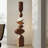 Handcrafted Rubber Wood Abstract Stacked Sculpture