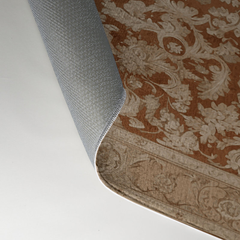 Tapis d'intérieur et d'extérieur brun français, Rectangulaire 3 pi x 5 pi