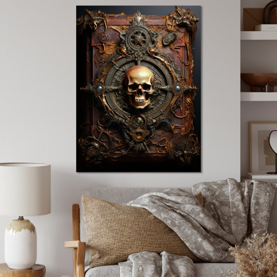 Pirate Canvas Wall Art, Nautical Treasure Theme Print - Pirate Code Book