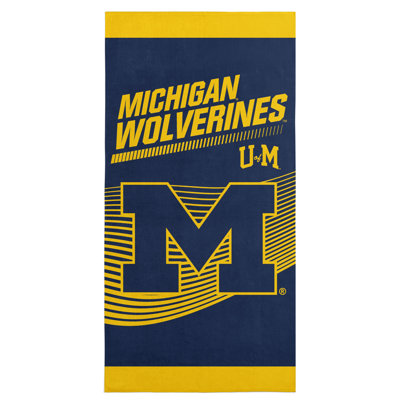 Serviette de plage 30 po x 60 po NCAA Michigan Wolverines