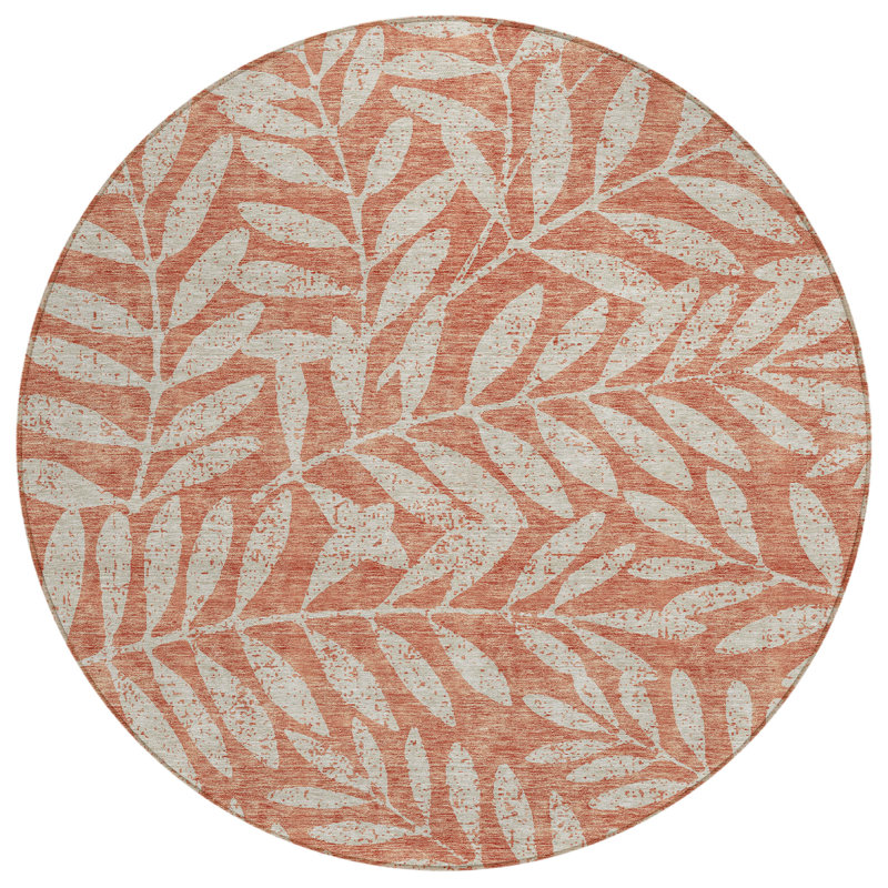 Tapis intérieur / extérieur mâle avec envers antidérapant, Rond 8 pi