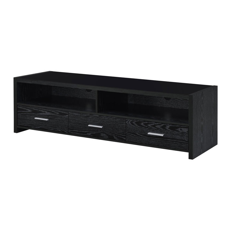Drex 60.85'' 3 - Drawer Media Console in Black