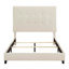 Grand lit plateforme tapissier capitonné beige-1958494051