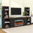 Entertainment Center with Mantel and Storage Cabinet-1695139474