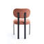 Ensemble de 2 chaises de salle à manger de style moderne Mid-Century Boucle, élégantes et ergonomiques avec des pieds en métal noir pour une assise confortable-1660829975