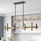 Arkeem 8 - Light Dimmable Square / Rectangle Chandelier
