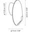 Luminaire suspendu tambour 1 lumière DEL Nans-70977582