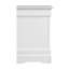 Table de chevet traditionnelle blanche intemporelle