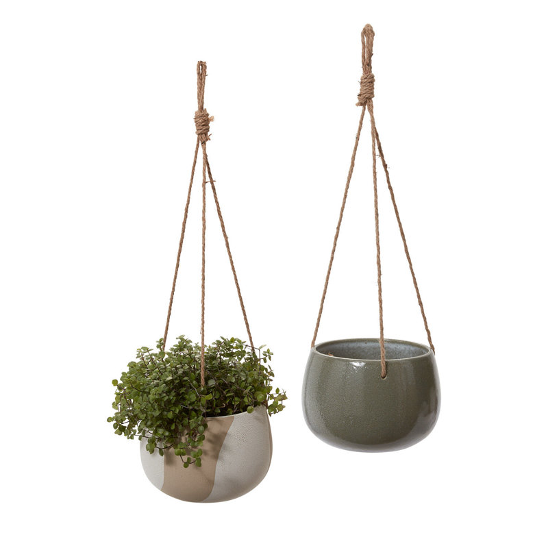 Hargrett Handmade Ceramic Hanging Planter