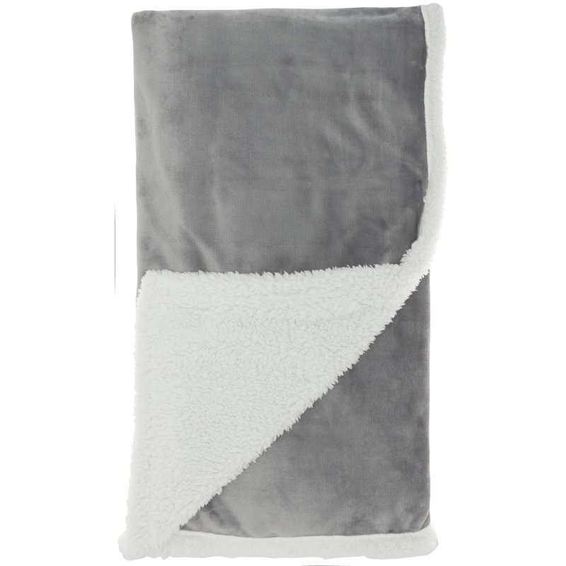 Plain Weave / Muslin Throw Blanket, Gray
