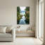 Art mural sur toile Misty Mountains Stream and Wooden Well-133548255