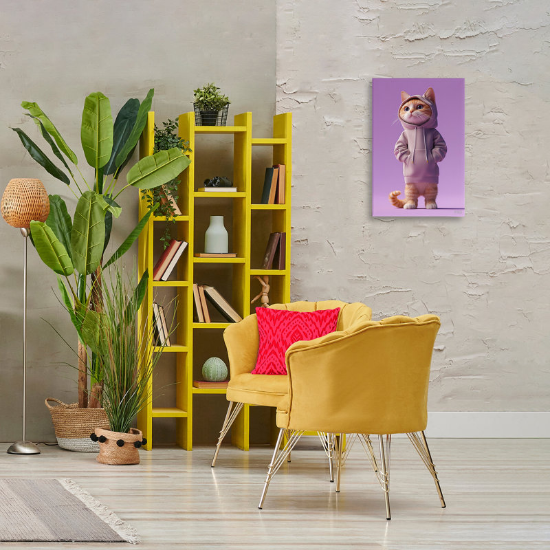 Art mural sur toile tendance par Roozbeh Bahramali, H 24 po x l 16 po
