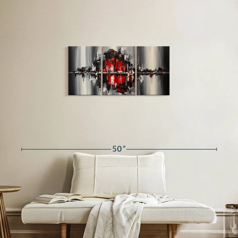  «Abstract Cityscape, H 15 po x l 32 po