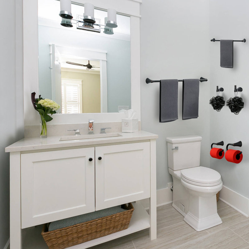 6-Piece Bath Hardware Set, Bronze