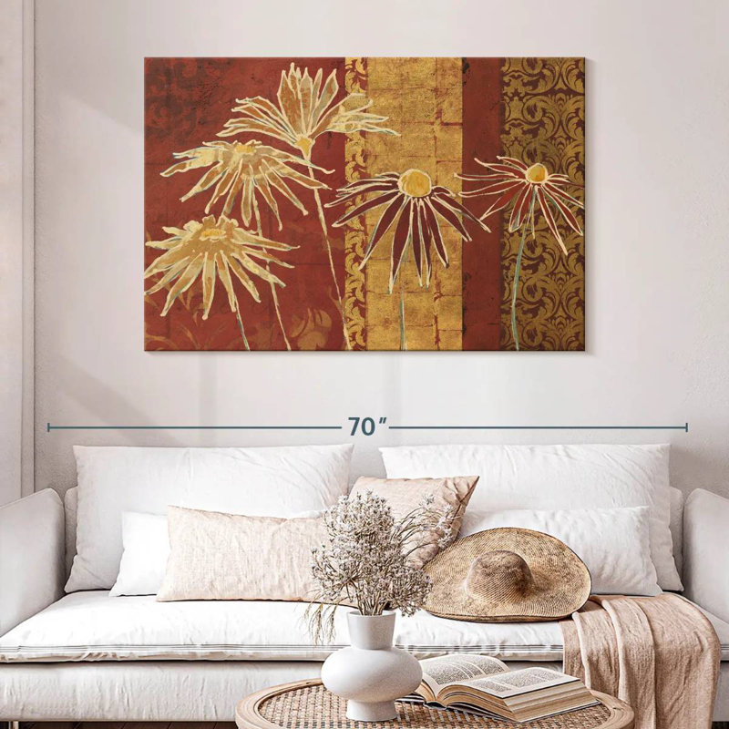 Harnek fleurs sur épices, H 32 po x l 48 po