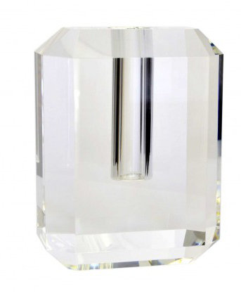 Faceted Glass Table Vase, Medium