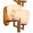 Wall Lamp Valerius Alabaster Antique Brass Finish