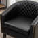 Boney 2- Piece 29" Wide Tufted Faux Leather Barrel Club Chair