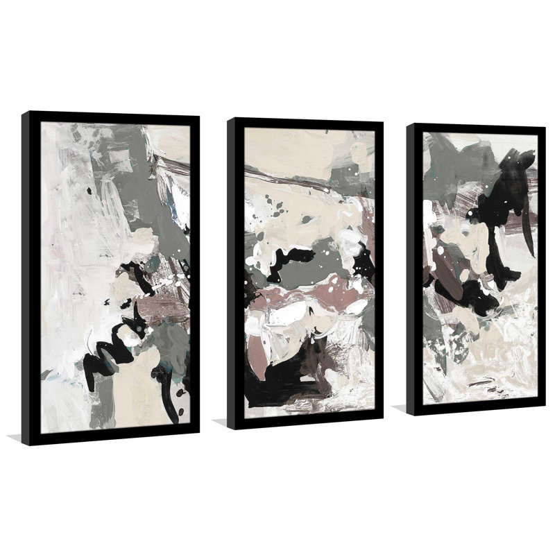 «Dark Remembrance II» par Jane Slivka - cadre photo 3 pièces, impression multi-pièces, L 40,5 po x H 25,5 po x P 1 po