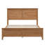 Lit plateforme double moderne en bois massif avec lattes en bois robustes, aucun sommier nécessaire - Seadrift-379724074-379724054