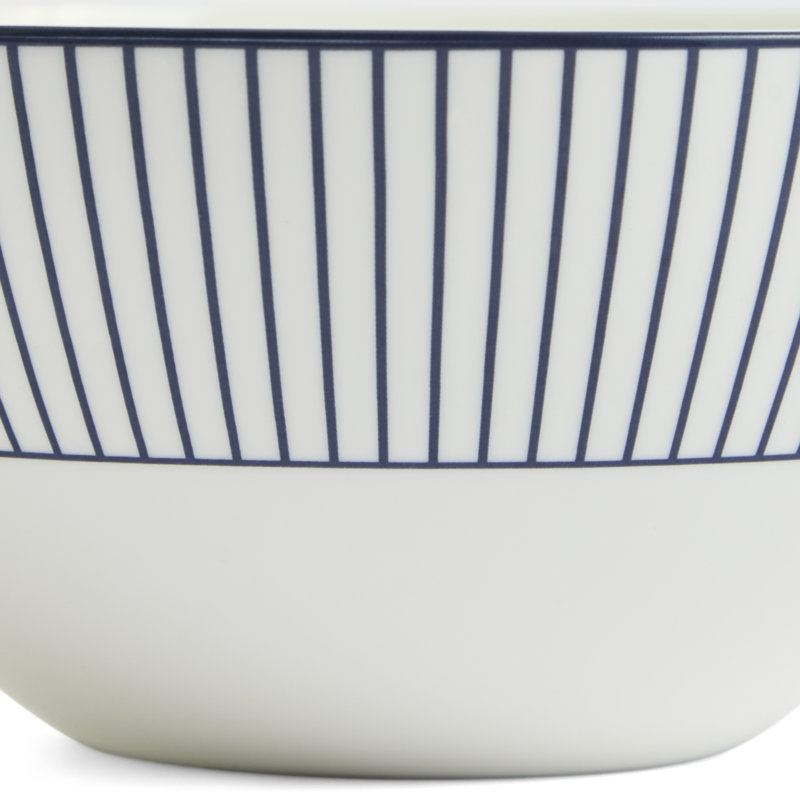 Wedgwood Gio Blue Cereal Bowl 6.2in Pinstripe, Blue/White