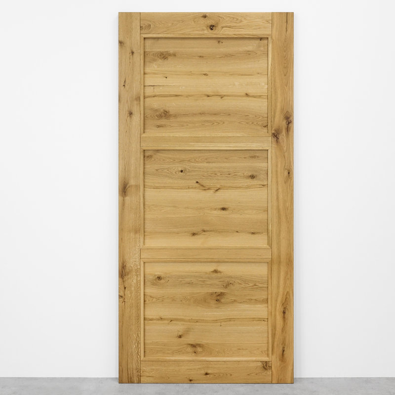 Alondria Oak with Rattan Barn Door, Natural Oil