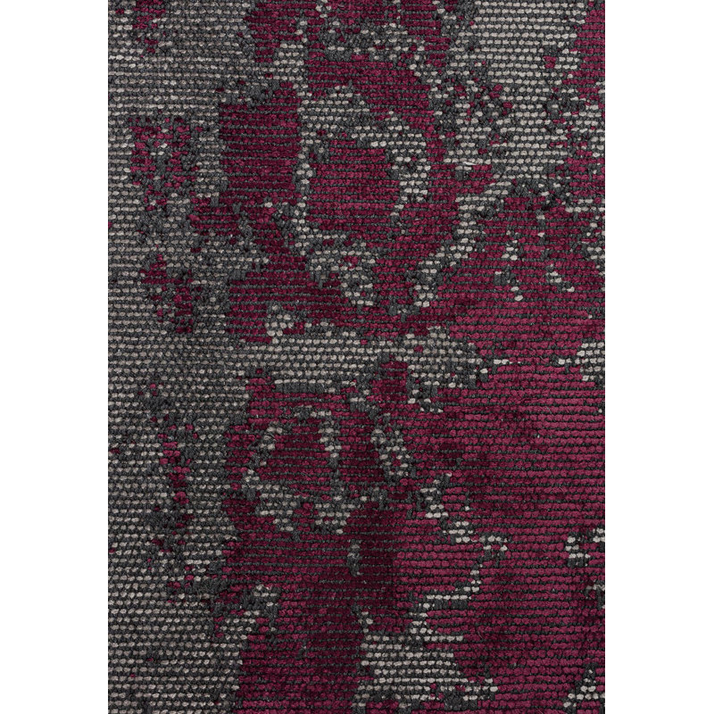Basse Vintage Look Hand Loom Indoor / Outdoor Area Rug, Rectangle 5'3" x 7'7"