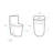 St. Tropez One-Piece 14" Rough-in 1.1/1.6 GPF Dual Top Flush Elongated Toilet in Matte Black
