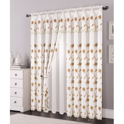 Ahoskie Sheer Curtain Single Panel