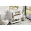 Ensemble de meuble-lavabo simple 30 po avec 5 tiroirs, ensemble de meuble-lavabo autoportant avec cadre en bois massif 30 po-1056050701